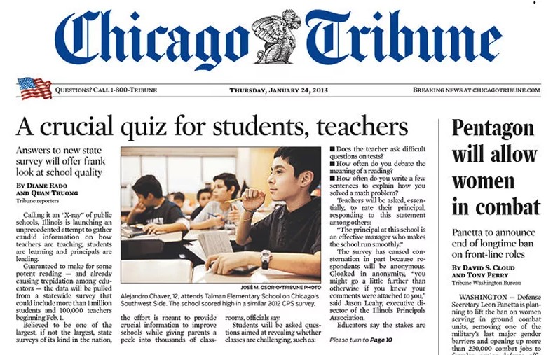 Chicago Tribune — деловой голос Чикаго, США 1 Chicago Tribune