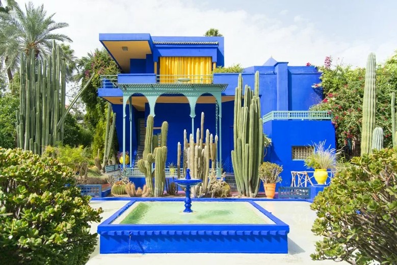 Экзотика Джардин-Мажорель в Марракеше (Марокко)