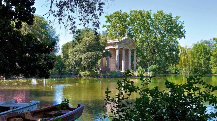 Энергия парка Вилла Боргезе в Риме (Италия)