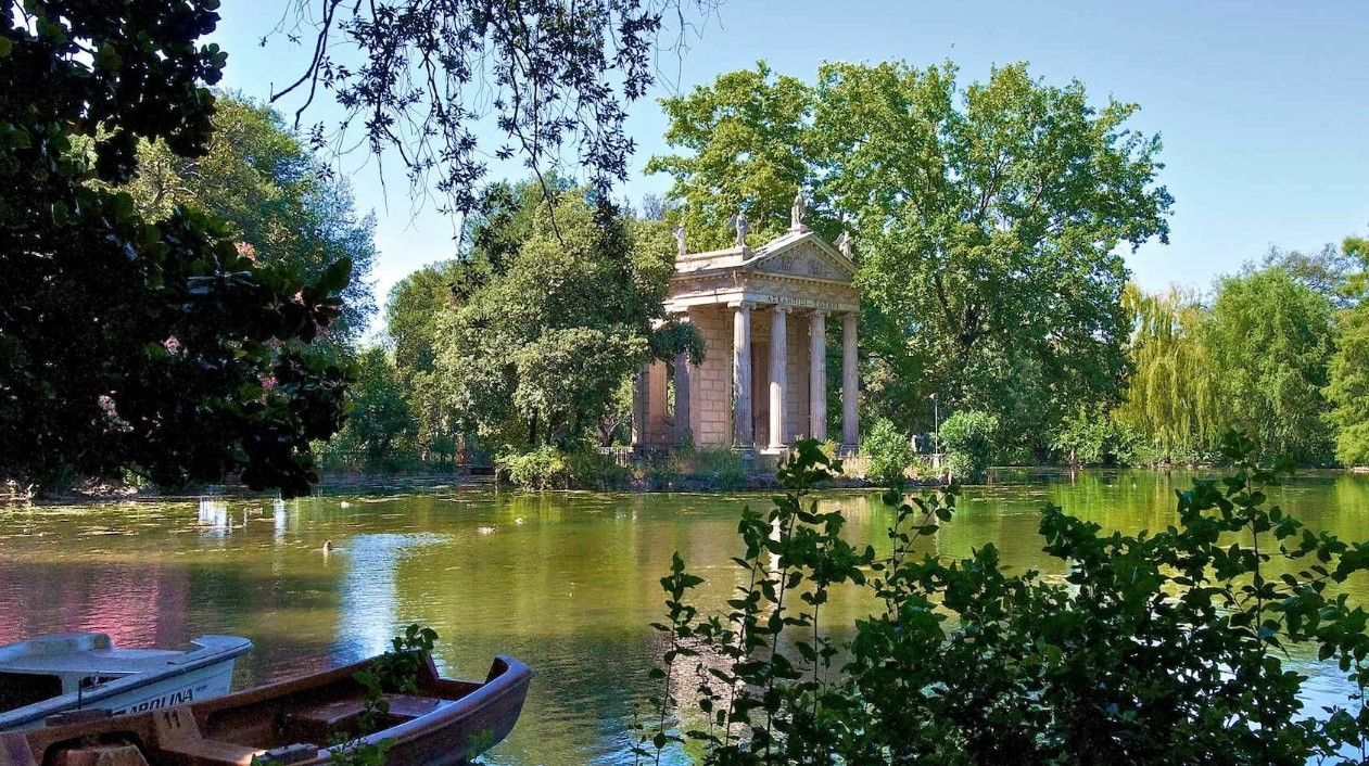 Энергия парка Вилла Боргезе в Риме (Италия)