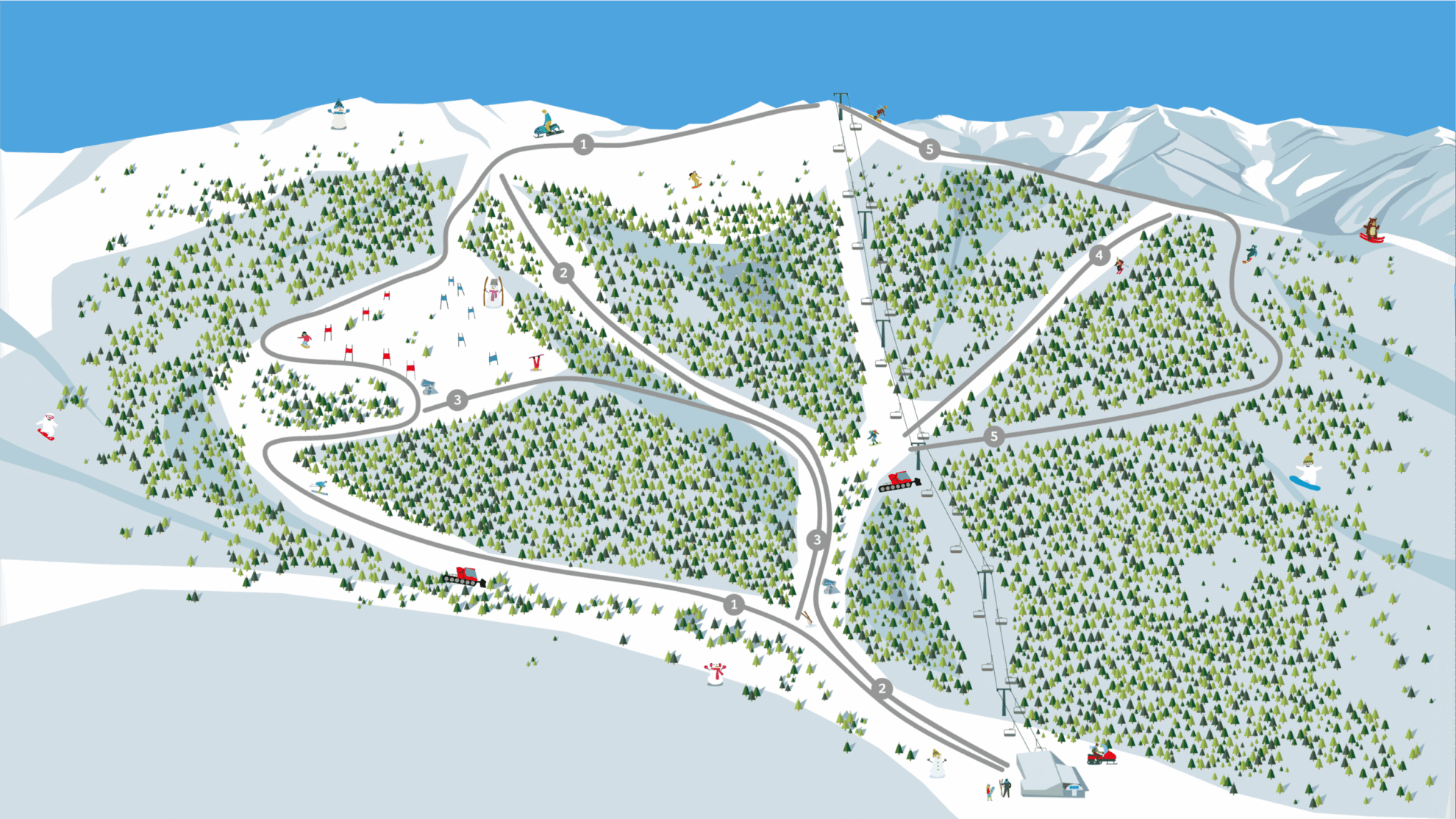 Горнолыжный курорт Горный воздух — спорт и виды 2 Профессиональные трассы: испытания для опытных лыжников