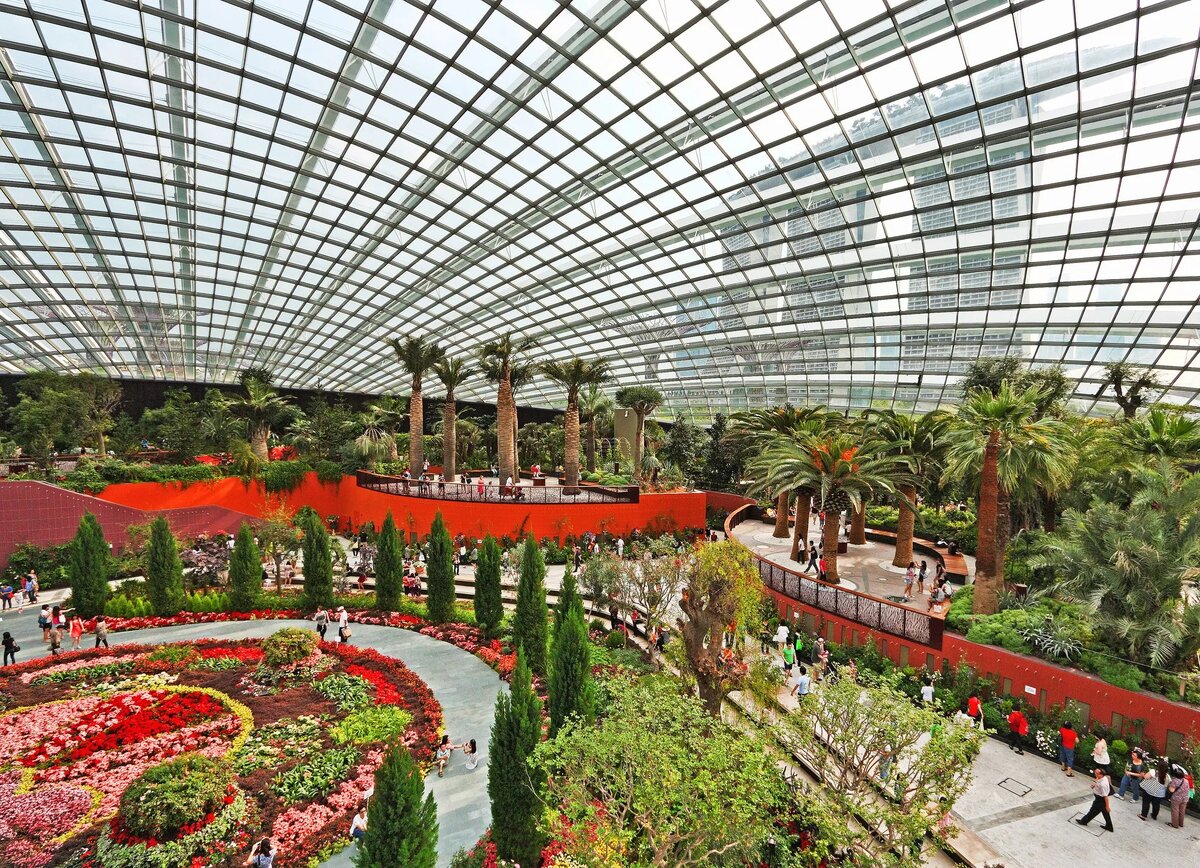 1. Купол цветов (Flower Dome)