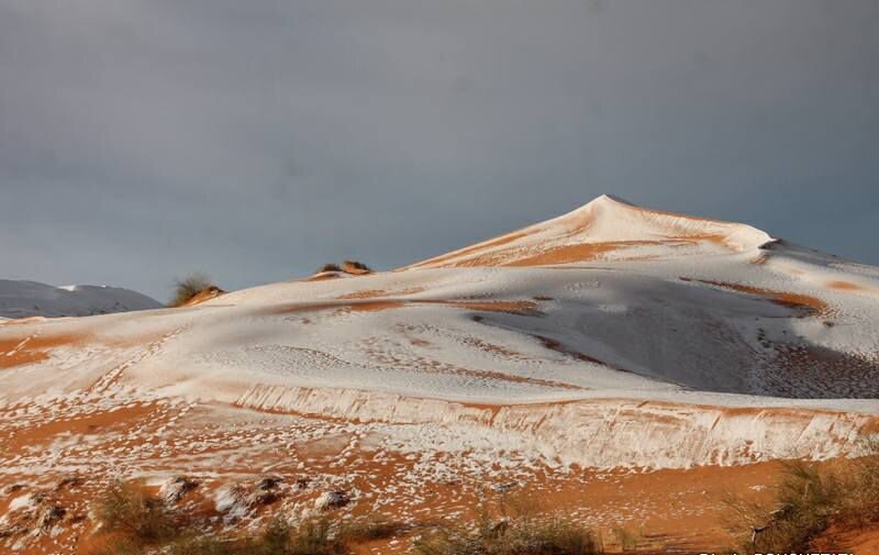 Причины снегопадов в Сахаре